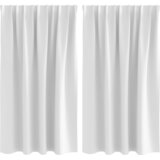  Zavjese za blackout s prstenovima 2 pcs Bjela svijetla | shoptok.hr