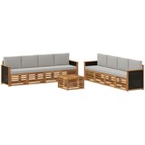  Setovi sofa s jastukom 9 pcs Čvrsto drvo akacije | Eponuda.com