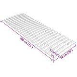 vidaXL Podnica za krevet s 24 letvice 70 x 200 cm | shoptok.hr
