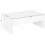 XORA klubska miza, bela | Shoptok.si