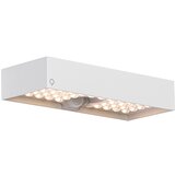 QAZQA Zunanja stenska svetilka bela z kratkimi lučmi in solarnim senzorjem - Kayo | Shoptok.si