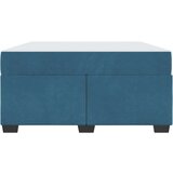  Posteljni okvir z vzmetnico Temno modra 140 x 200 cm Žamet | Shoptok.si