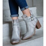 Gemre Black cowboy boots on the block heel Abigail | Shoptok.si