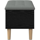  Klupa za odlaganje s jastučićem Crni hrast 82 x 42 x 46 cm | shoptok.hr