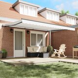  Skrovita tenda Bijelo 450 × 350 cm Tkanina i Aluminij | shoptok.hr