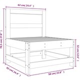  Srednja vrtna sofa od impregnirane borovine | shoptok.hr
