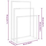  Samostojeći stalak za ručnike bijeli 48 x 24 x 79 cm željezni | shoptok.hr