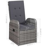  5-dijelni vrtni blagovaonski set sivi | shoptok.hr