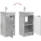  Kupaonski umivaonik s sudoperom Betonska siva 42 x 40 x 84,5 cm | shoptok.hr