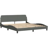 vidaXL okvir kreveta bez madraca tamnosivi 180x200 cm od tkanine | shoptok.hr