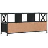 TV ormarić crni 102 x 33 x 45 cm konstruirano drvo i željezo | shoptok.hr