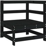  Kutna sofa od masivne borovine s jastucima crna | Eponuda.com