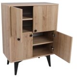 Hanah home Senegal OakBlack Multi Purpose Cabinet | ePonuda.com