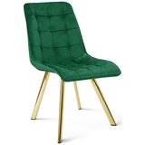  Okretna stolica CIEZA 360, zeleni baršun, zlatne metalne noge | shoptok.hr