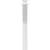  Noge za blagovaonski stol X-oblikovane 3 kom Bijele 90 x (72-73) cm Čelične | shoptok.hr