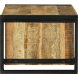 vidaXL Klubska miza 90x50x38 cm iz trdega grobega lesa mangov | Shoptok.si