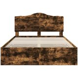  Krevetna konstrukcija s ladicama Dimljeni Hrast 150 x 200 cm | Eponuda.com