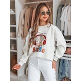 DStreet Bluza damska oversize z nadrukiem LALA VIBE szara | Shoptok.si