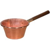 LAR bakreni lonec za polento 24cm, lesen ročaj, baker, les | Shoptok.si