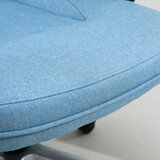  Uredska okretna stolica ergonomska podesiva svijetloplavi lan 66x75x110-120 cm | shoptok.hr