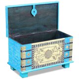  Škrinja za pohranu Plava Mango drvo 80x40x45 cm | shoptok.hr