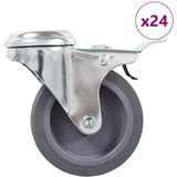 vidaXL Gibljiva kolesa z luknjo za sornik 24 kosov 75 mm, (21036096) Cene