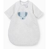 CA vreća za spavanje za bebe, Dog print, Na pruge, Belo-siva