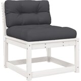  Vrtna sofa s jastucima bijela od masivne borovine | shoptok.hr