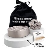 Lotta Curls Satin Cotton set s trakom za kodranje las - Champagne | Shoptok.si