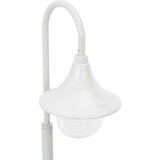 vidaXL vrtna stupna svjetiljka od aluminija E27 120 cm bijela | shoptok.hr
