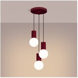 Nice Lamps Bordo rdeča viseča svetilka s steklenim senčilom ø 25 cm Orbital – | Shoptok.si