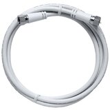 AXING SAT priključni kabel Axing\, [1x F-vtikač - 1x F-vtikač]\, 5 m\, 85 dB\, bela, (20432130) | Shoptok.si
