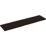 Stolna Mizna plošča temno siva 160x40x4 cm obdelana trdna hrastovina, (20979570) | Shoptok.si