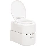  Ugrađeni toalet za kampiranje bijeli 24 + 17 L HDPE i PP | shoptok.hr
