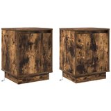  Noćni ormar s 2 pcs Dimljeni hrast 39 x 34.5 x 50 cm | shoptok.hr