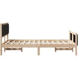  Okvir za krevet s uzglavljem Crna 120 x 190 cm tkanina | shoptok.hr
