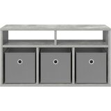 Nizak ormarić s ladicama Betonski sivi 72 x 22,5 x 38 cm | shoptok.hr