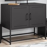 Maison Chic TV omarica - TV enota - Televizijska omarica črna 68,5x39x60,5 cm jeklo, (21701475) | Shoptok.si