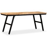 vidaXL Klop iz predelane tikovine in jekla 110x35x45 cm Cene