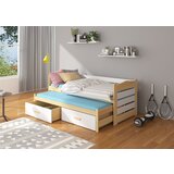 ADRK Djeji krevet TIARRO s madracima 97 cm - PRIRODNI BOR-BIJELA | shoptok.hr