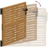  Vrtna vrata 100x100 cm od korten čelika, kvadratni dizajn | shoptok.hr