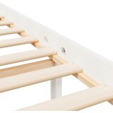  Krevet za starije s uzglavljem bijeli 140x190 cm masivnog drva | shoptok.hr