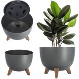 KADAX cvetlični lonec 29 cm, pokrov za noge, antracit + vložek, (5000353113) | Shoptok.si
