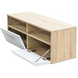 TV Ormarić od Iverice 95x35x36 cm Boja Hrasta i Bijela | shoptok.hr