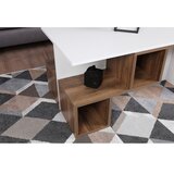  Stolić za kafu DILAY 52x100 cm braon/beli | Eponuda.com