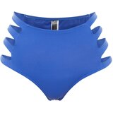 Trendyol Blue Cut Out/Windowed High Waist Bikini Bottoms With Regular Legs | Eponuda.ba