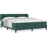 Box Spring Krevet s Madracem u Tamno Zelenoj 180x200 cm od Baršuna | shoptok.hr