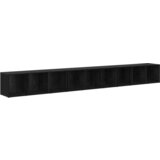 vidaXL TV ormar 3 pcs Crni hrast 37 x 35 x 107.5 cm | shoptok.hr