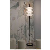 Mauro Ferretti Bela/črna stoječa svetilka s steklenim senčilom (višina 168 cm) Vintage – | Shoptok.si