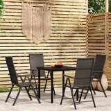  5-dijelni vrtni blagovaonski set crni | shoptok.hr